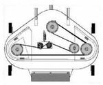 Countax C600H 42" IBS inner DECK BELT CX 513 * - 22870000 120" LONG