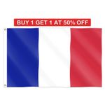 France Flag Large 5x3FT National French Durable Sports Football Fan Supporter