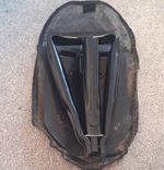 Black Folding Shovel Metal Blade & Handle, Bag Included,