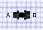 ☢ Gas Mask Respirator BLACK COUPLER / JOINER - with - Choose Your fittings