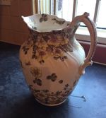 Vintage Dog Rose Wash Pitcher/Jug /Vase Possibly Ridgeways/Staffordshire Pottery