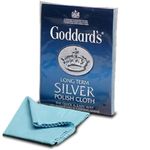 Goddards Silver and Gold Polish Cloth - Blue, 30g with Superior Cleaning Agents