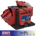 Sealey Multipurpose Sharpener Bench Mounting 65W Drill Bits Scissors Chisels