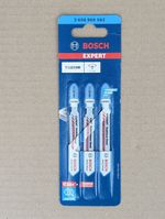 BOSCH EXPERT CARBIDE T118EHM JIGSAW BLADES FOR TOUGH METAL PACK OF 3