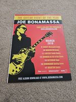 FPOT409 MAGAZINE ADVERT 12X9" JOE BONAMASSA : MARCH 2018 CONCERT DATES