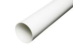 6" 150mm Plastic Solid Duct Round Ducting Pipe Ventilation Tube Extractor Fan 
