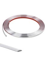 Silver Trim Peel and Stick, Self Adhesive Mirror Trim Border 10 metres 1cm wide 