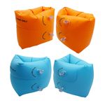 2Pairs Inflatable Arm Floaties Bands Swimming Arm Bands for Children & Adults PN