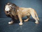 Vintage Melba Ware, Ceramic Lion Figurine, 10"