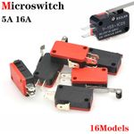 5A 16A Microswitch Long Lever(SPDT Micro Switch)V-15-1C25 to V156 V3, SW032