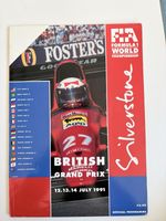 1991 British GP Programme Signed Ayrton Senna Silverstone McLaren Honda F1