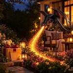 Solar Dragon Fire Garden Light 2026 New Gothic Winged Dragon Stake Light