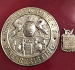 Vintage Brass Safe Plaque