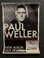 RARE 71x51cm VINTAGE BILLBOARD/RECORD STORE POSTER - PAUL WELLER  - WUTN (2009)