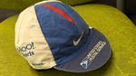 Nike USPS Yahoo Sports Colourblock Cycling Cap Blue White Red 100% Cotton OS