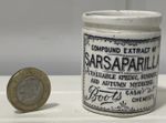 MINIATURE SARSAPARILLA BOOTS CASH CHEMIST POT 