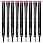 Golf Pride CP2 Pro Jumbo Grip - Mens Oversize Club Grips - Black Red +FREE Tape