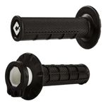 ODI Lock On GRIPS Half Waffle BLACK MX Motocross Grips 2 Stroke 4 Stroke