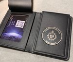 Commemorative Leather ID Wallet & Insignia - MI5 Security Service (Silver Logo)