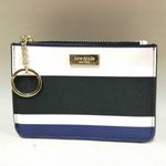 KATESPADE Pass Case With Keyring Striped WLRU3011 Hardware Scratched Used