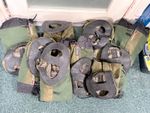 JOB LOT- Damaged 8 PAIRS BERGHAUS YETI  GAITORS SIZE Med. EX ARMY -USED GRADE C