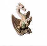 Enchantica Holland Studio Craft 1994 Mother & Baby Dragon Figurine Vintage Eng