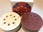 125mm Punched Sanding Discs, 5" Orbital Sander Pads, 40,60,80,120,240,320 etc