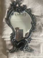 Antique French Paul Lecourtier 1878  Cast Iron Mirror 