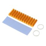 1 paket M.2 SSD 2280 DIY Laptop PC Memory Cooling + Silicone Based Thermal Pad