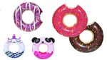 Inflatable DONUT Swim Ring Kids Adults Swimming Pool Holiday Summer Garden Play
