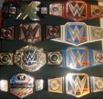 WWE KIDS WRESTLING BELTS MATTEL CHILDS WORLD UNIVERSAL CHAMPIONS NXT AEW