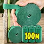 Green Reusable Plant Ties Hook Loop Garden Support Tape Self Adhesive 2M-100M