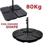 4PC OUTDOOR CANTILEVER UMBRELLA PARASOL BASE STAND WEIGHTS SAND WATER FILLED