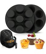 Air Fryer Silicone Pot Reusable Basket Liners Muffin Cup Cake Mold Baking Tray 1