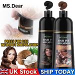 500ml Instant Hair Dye Shampoo Natural Herbal Permanent Dye Hair Color Shampoo