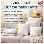 Extra Filled Cushion Pads Inserts Hollowfibre Plump Sofa Scatter Cushions Inner