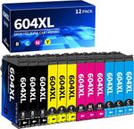 1-12x INK CARTRIDGES FOR EPSON 604 XL XP-3200 2200 4200 2205 3205 4205 WF-2930