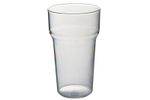 Clear Pint Tumblers Tulip Style Set of 4 Reusable Shatterproof Plastic Barware