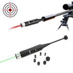 Red &Green Laser Bore Sight .177 to .50 Caliber Handgun Sight w/On Off Switch