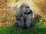 SILVERBACK GORILLA LIFE SIZE & STUNNING. Vivid Arts Real Life. Indoor or Out.