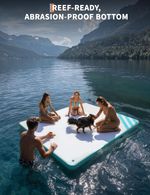 1.8*1.5M Heavy Duty Water Inflatable Platform Dock Floating Dock Non-Slip UK