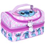 Disney Stitch Multi-Compartment Lunch Bag for Kids School Thermal Insulated