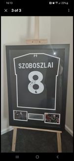 DOMINK SZOBOSZLAI 2020-21 PERSONALLY SIGNED FRAMED SHIRT WITH COA EXCLUSIVE 