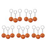 15Pcs Basketball Charm Keychains Reusable Sports Accessories for Daily Use