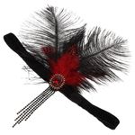 Women Headband Plume Headband Wedding Bride Forehead Headpiece for Cosplay Prom