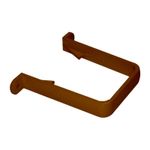 FLOPLAST 65mm Square Down Pipe Clip - Brown - Bag of 5 - FREE Next-Day Delivery