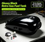 Black Cafe Racer Bobber Gas Tank Motorcycle Fuel Retro Classic For Suzuki GN125*