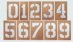 24 INCH TALL 'NUMBER' STENCIL SET  0-9 FOR USE ON PARKING LOT, STREET or WALL