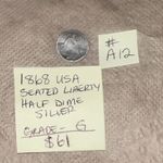 1868 S Seated Liberty Half Dime- San Francisco, Good Details #a13