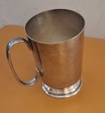 Silver Plated Tankard. Perfect for engraving. Lovely Shape With Large handle.